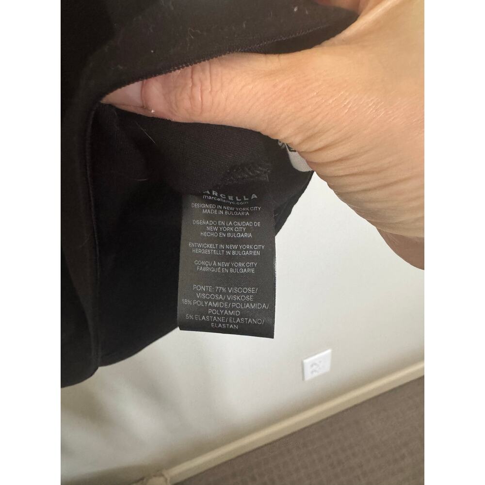 NWOT Marcella Cabrini Mesh One-Shoulder Top in Black SZ S - Picture 5 of 8